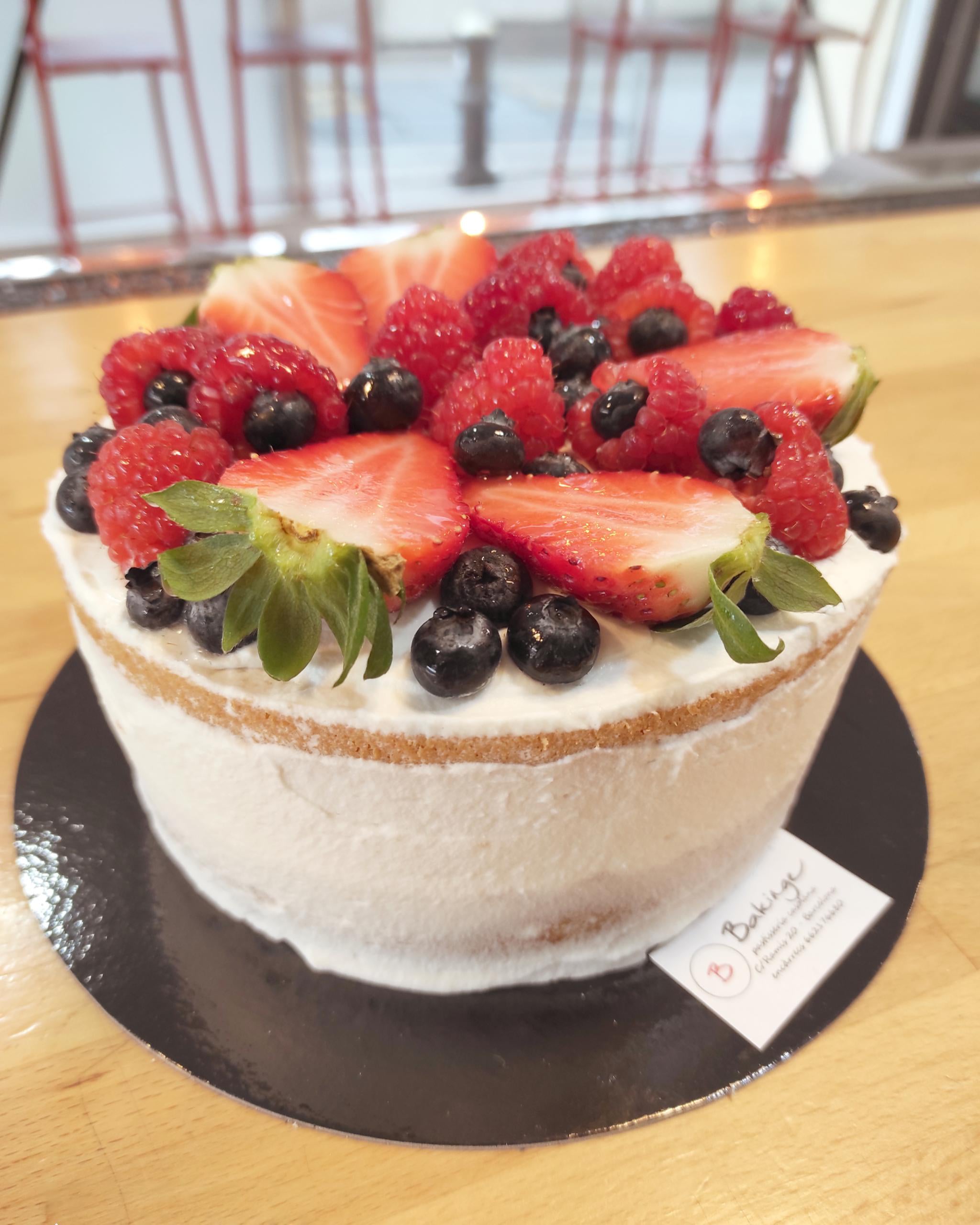 Vanilla Fresh Fruit Cake